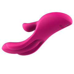 10-Mode Magenta Rechargeable Finger-Motion Silicone Vibrator