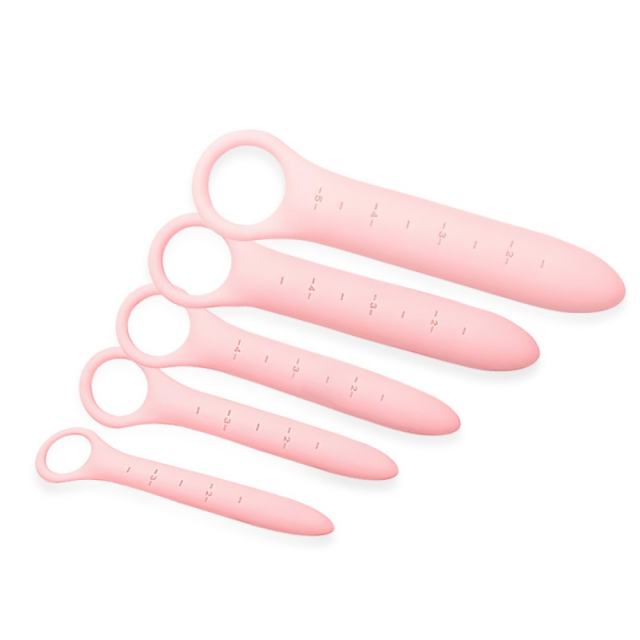 5‑Piece Pink Medical‑Grade Silicone Pelvic Floor Trainer Dilator Set