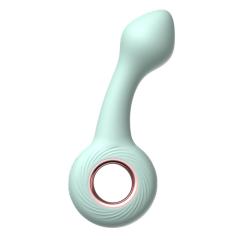 5.39'' 12-Mode Curved Vibrating Dark Purple Silicone Butt Plug