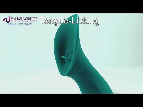 Green 9-Mode Vibrating & Tongue-Licking Medical-Grade Silicone Vibrator