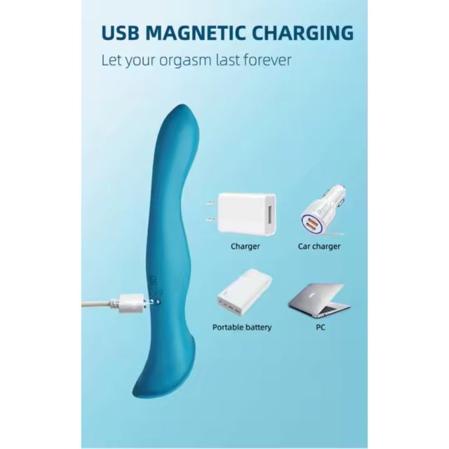 Green 9-Mode Vibrating & Tongue-Licking Medical-Grade Silicone Vibrator