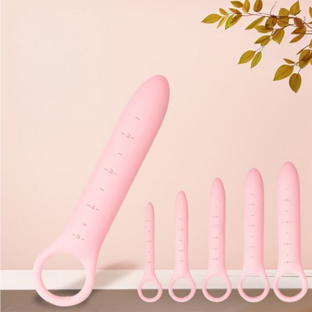 5‑Piece Pink Medical‑Grade Silicone Pelvic Floor Trainer Dilator Set