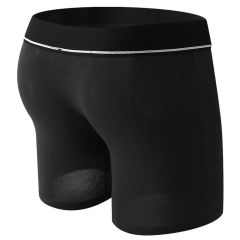 Black Adjustable Strap-On Harness Panties with O-Ring Front