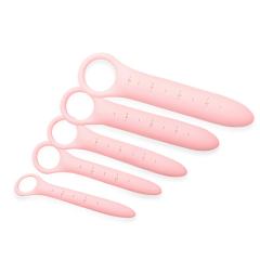 5‑Piece Pink Medical‑Grade Silicone Pelvic Floor Trainer Dilator Set
