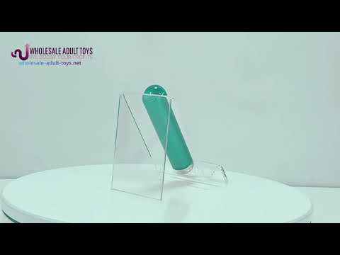 3.55 Inch 10-Mode Blue Rechargeable Waterproof Glass-Style Bullet Vibrator