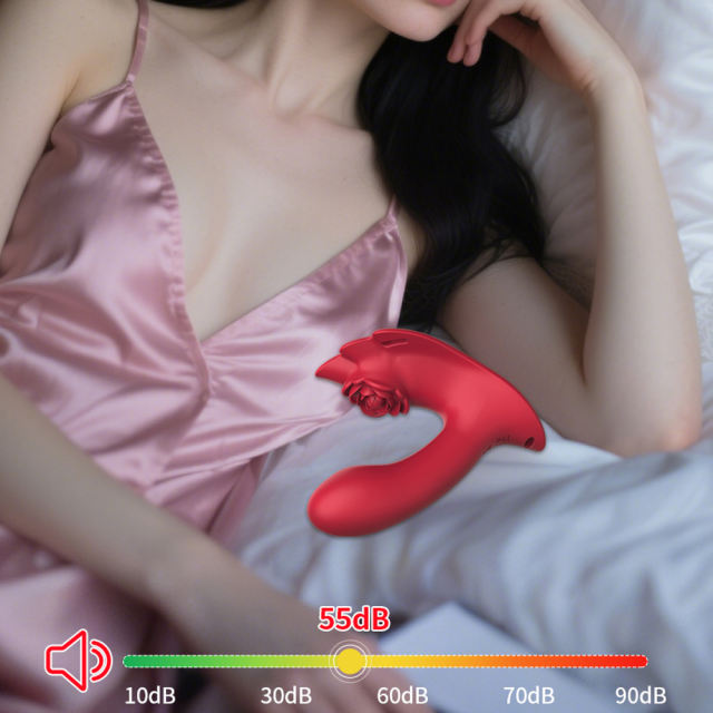 9-Mode Red Wearable App-Controlled Vibrator with Strap with Remote Controller