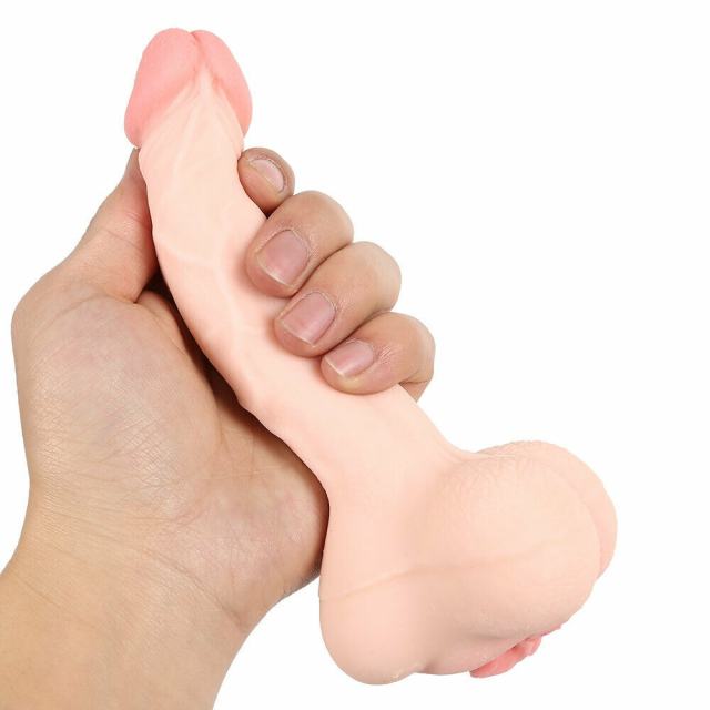 6.70'' Flesh Life-Like TPE Penis Sleeve Extender with Realistic Vagina Entry