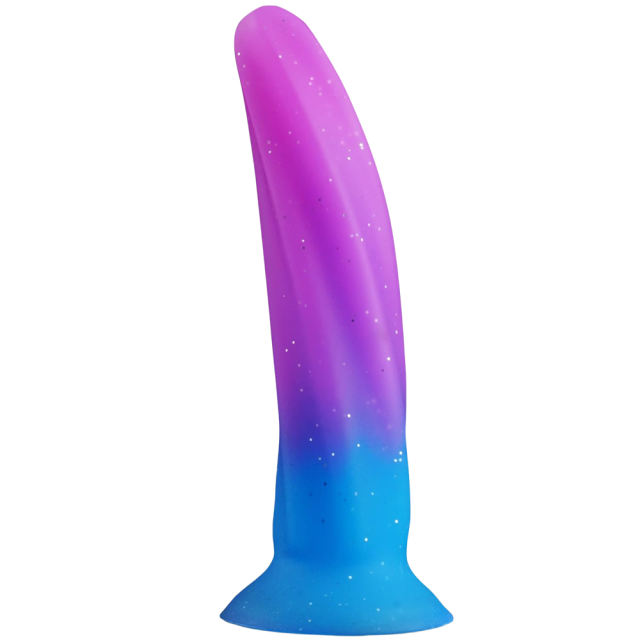 6.30'' Purple + Blue Gradient Silicone Dildo