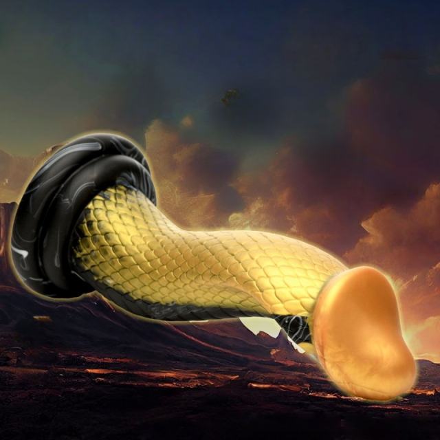 9.06'' Fantasy Snake-Themed Silicone Dildo