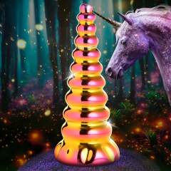 6.50'' Unicorn-Inspired Multicolor Glass Dildo