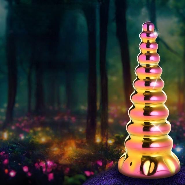 6.50'' Unicorn-Inspired Multicolor Glass Dildo