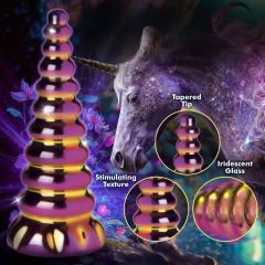 6.50'' Unicorn-Inspired Multicolor Glass Dildo