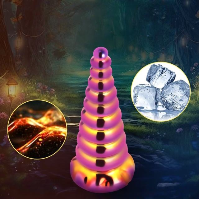6.50'' Unicorn-Inspired Multicolor Glass Dildo
