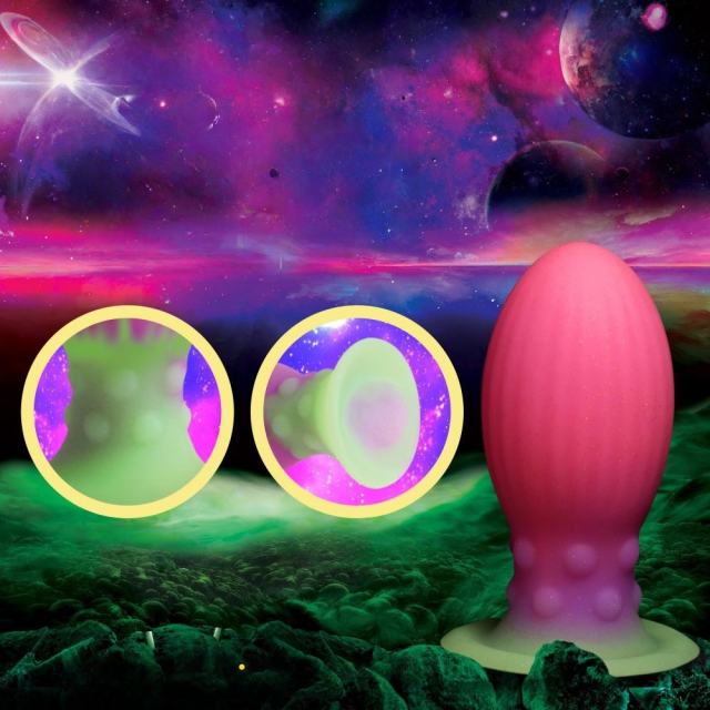 5.12'' Glow-in-the-Dark Silicone Butt Plug