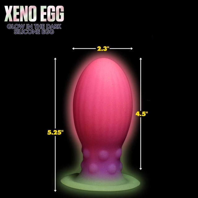5.12'' Glow-in-the-Dark Silicone Butt Plug