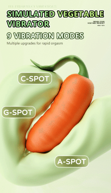 9-Mode App-Controlled Vegetable Series Smart Wearable Vibrators with Remote Controller (5 Size)