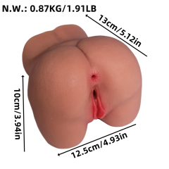 Customizable 1.91LB Life-Like Light Brown TPE Sex Doll for Men
