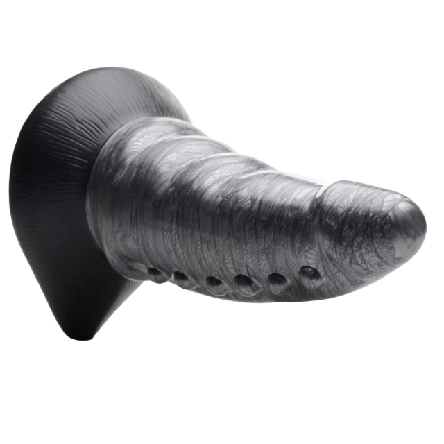 8.27'' Grey Textured Fantasy Silicone Dildo
