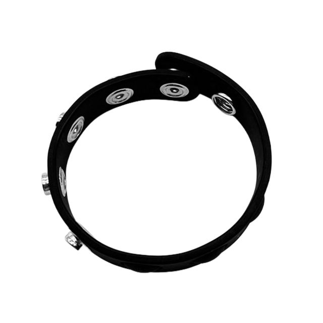 Black Adjustable Silicone Cock Ring Strap