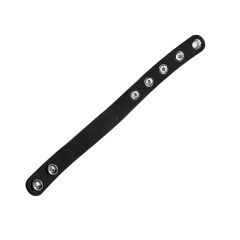 Black Adjustable Silicone Cock Ring Strap