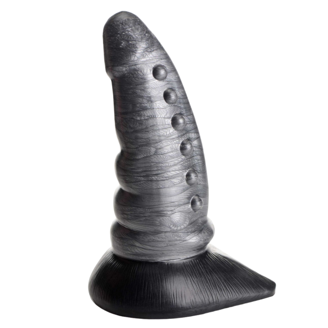 8.27'' Grey Textured Fantasy Silicone Dildo
