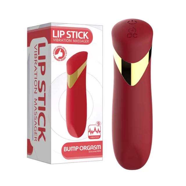 10-Mode Luxury Red  Rechargeable (Plug-In) WaterproofSilicone Bullet Vibrator
