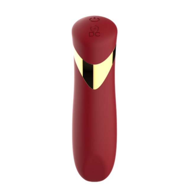 10-Mode Luxury Red  Rechargeable (Plug-In) WaterproofSilicone Bullet Vibrator