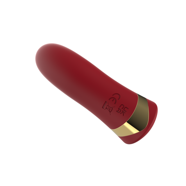 10-Mode Luxury Red  Rechargeable (Plug-In) WaterproofSilicone Bullet Vibrator