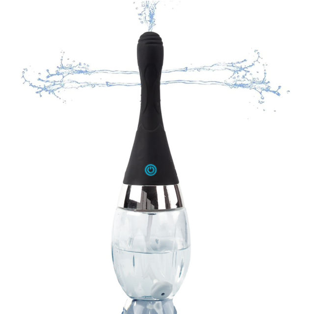 Rechargeable Electric Anal Douche – 300 ml Reservoir, 3-Speed Water Spray, Silicone Nozzle