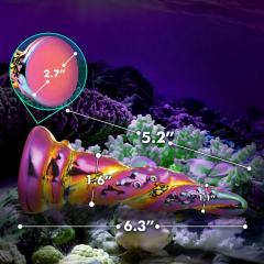 6.30'' Tentacle-Inspired Multicolor Glass Dildo