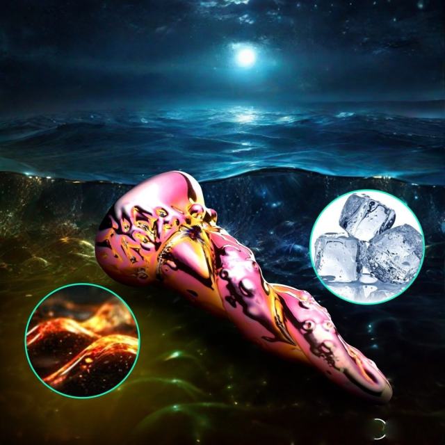 6.30'' Tentacle-Inspired Multicolor Glass Dildo