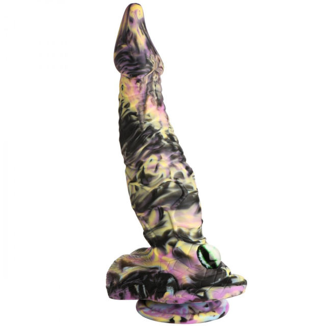 11.03'' One-Eyed Multicolor Monster Silicone Dildo