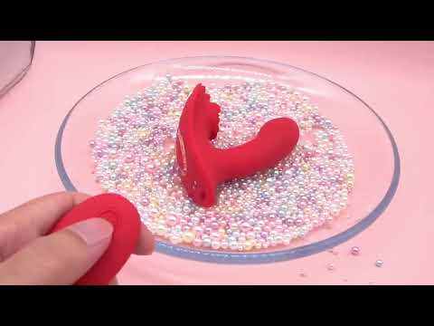 9-Mode Red Wearable App-Controlled Vibrator with Strap with Remote Controller