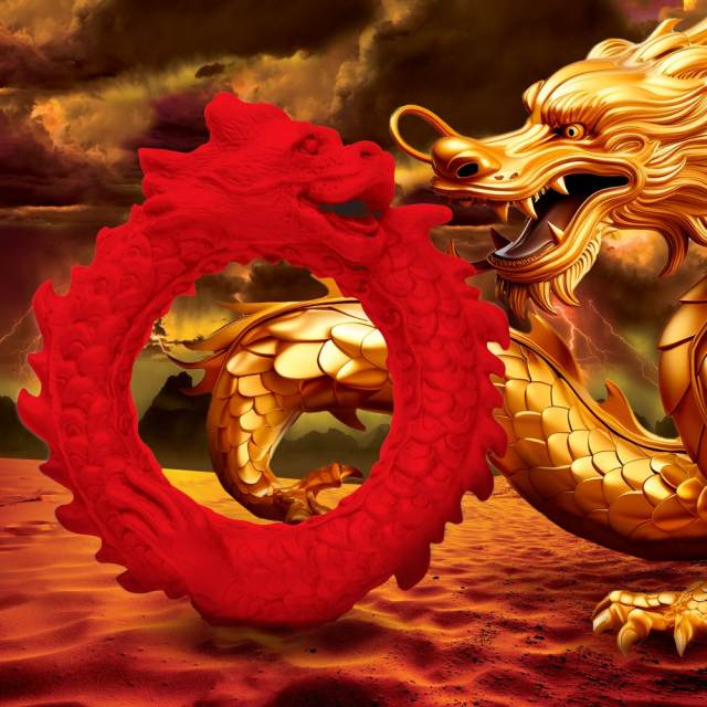 Red Dragon Silicone Cock Ring