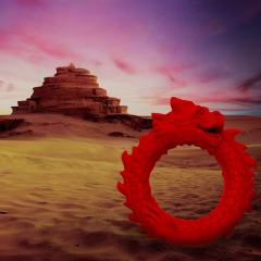 Red Dragon Silicone Cock Ring