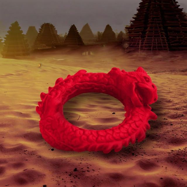 Red Dragon Silicone Cock Ring