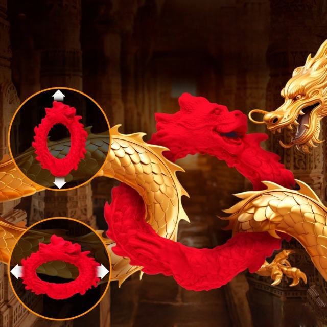 Red Dragon Silicone Cock Ring