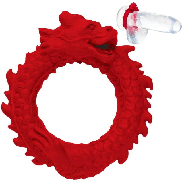 Red Dragon Silicone Cock Ring
