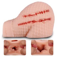 1.94LB Molded Fishnet Stockings Texture Life-Like White Flesh TPE Mini Torso for Men