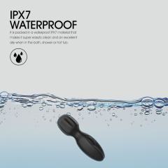 10-Mode Black Plug-In Rechargeable Mini Wand Silicone Vibrator