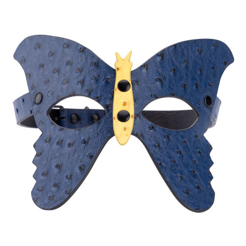 Blue PU Butterfly Cosplay Mask