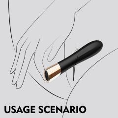 10 Modes Black Waterproof Rechargeable Silicone Bullet Vibrator