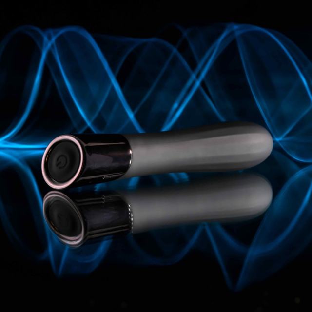 10 Modes Black Waterproof Rechargeable Silicone Bullet Vibrator