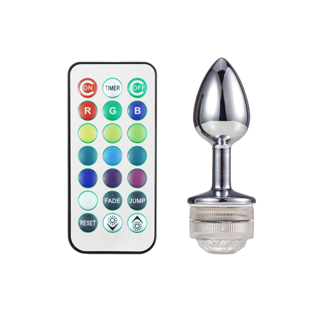 Metal Butt Plug with Light ( Non Vibrating )