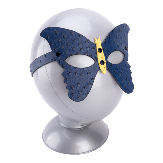 Blue PU Butterfly Cosplay Mask