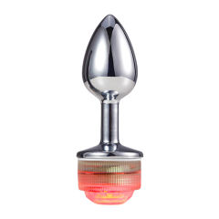 Metal Butt Plug with Light ( Non Vibrating )