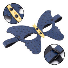 Blue PU Butterfly Cosplay Mask
