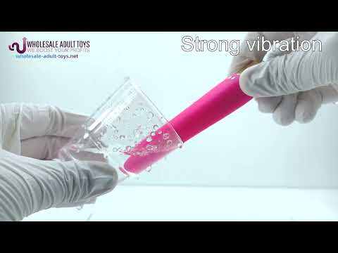 Customizable  16 Modes Magenta Waterproof Rechargeable Slim Silicone Bullet Vibrator