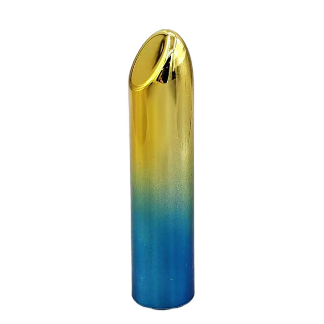 10-Modes Electroplated Gold-to-Blue Rechargeable Bullet Vibrator