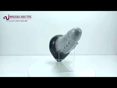 Customizable 8.27'' Grey Textured Fantasy Silicone Dildo
